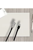 DRCR Iphone Şarj Kablosu Koruyucu Kılıf Makaron 9 Adet 6 Cm Koyu Siyah - 1