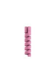 THREESTEP Micro USB - Type C - iPhone lightning Kablo Spiral Kablo Koruyucu Pembe 1 ADET - 1
