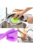 Nanopro 2 Adet Silikon Bulaşık Süngeri Yıkama Fırçası Tükenmeyen Sünger thumbnail 4