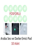 OMAC Araba Kapı Darbe Ve Ses Emici Pad Seti Fosforlu - 1