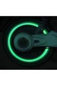 THREESTEP Fosforlu Floresan Led Yeşil Pilsiz Araba Motorsiklet Lastik Sibop Kapaği (4 Adet) thumbnail 3