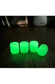 THREESTEP Fosforlu Floresan Led Yeşil Pilsiz Araba Motorsiklet Lastik Sibop Kapaği (2 Adet) thumbnail 4