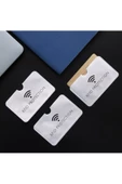 OMAC Anti Rfid Kimlik Kartı Tutucu Lazer Alüminyum Cüzdan Engelleme Okuyucu Kilidi Anti-hırsızlık - 4