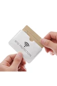 OMAC Anti Rfid Kimlik Kartı Tutucu Lazer Alüminyum Cüzdan Engelleme Okuyucu Kilidi Anti-hırsızlık - 3