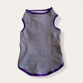 Purple Stripe Atlet By Kemique Kedi Kıyafeti Kedi Elbise - 5