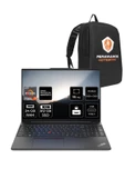 LENOVO  ThinkPad E16 AMD Ryzen 7 7730U 24GB 512GB SSD 16" FHD FDOS & PER4 Çanta - 1