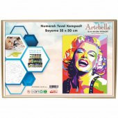 Sayılarla Boyama Tuval Seti - Marilyn Monroe (35x50 cm) - 1