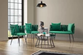 Modern Bekleme Odası Ofis Oturma Grubu Mobilyası (2+1+1) - 4