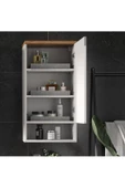 Egecan Mobilya Tek Kapaklı Askıda 4 Raflı Banyo Dolabı Havlu Dolabı Sabunluk Kiler Dolabı Erzak Dolabı Ekmek Dolabı - 1