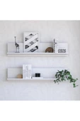 Egecan Mobilya Duvar Rafı Uçan Duvar Rafı Kitaplık Düzenleyici Raf Bohem Duvar Rafı İskandinaz Duvar Rafı - 1