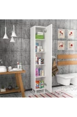 Egecan Mobilya 5 Raflı Banyo Boy Dolabı Havlu Dolabı Erzak Dolabı Banyo Dolabı - 2