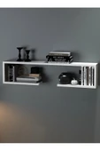 Egecan Mobilya Beyaz 80 Cm Duvar Rafı Kitaplık - 2