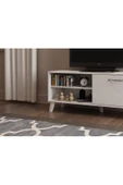 Egecan Mobilya Beyaz 90 Cm Tv Ünitesi Tv Sehpası Kitaplık - 4