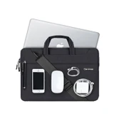 Laptop Çantası 13 inç Bilgisayar Çantası Macbook Çantası Notebook Evrak Çantası Omuz Çantası Askılı Cartinoe - 9