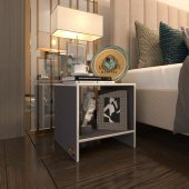 Kenzlife komodin vincenzo gri komidin 39*39*39 orta zigon sehpa minik boy (mng) thumbnail 1