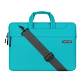 Laptop Çantası 15-16 İnç MacBook Pro Uyumlu Suya Dayanıklı Darbe Korumalı Çok Cepli Omuz Çantası - 2