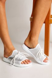 Unisex Beyaz Triko Özel Üretim Terlik Tbtr - 1