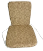 6 Adet Mandaş Midi Sandalye Minderi, Bahçe Sandalye Minderi-Kapuçino - 2