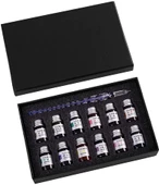 El Yapımı Cam Dolma Kalem Kaligrafi Hokka Seti 12 Mürekkepli - 1