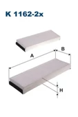 Filtron K1162-2x Polen Filtresi-karbonsuz (AUDİ A6 05-11) 4f0819439a 4f0898438 (WA932275) - 1