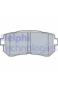 DELPHİ FREN BALATASI ARKA HYUNDAI ACCENT ERA 06-/ / I20 08-15 / I30 07-12 / IX20 10-/ / IX35 10-/ / SONATA - 1