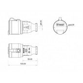 Dişi Fiş Uzatma Priz (Sarı) BV3-1402-2311 - 2