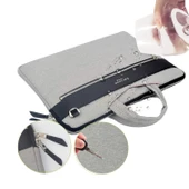 Laptop Çantası 13 İnç MacBook Air 13.6 ve Pro 14.2 Uyumlu Suya Dayanıklı Omuz Askılı Darbe Emici Neopren thumbnail 5