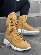 Diadof BA0600 Bağcıklı Camel Sarı Boksör Unisex Spor Postal Bot - 1