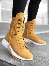 Diadof BA0600 Bağcıklı Camel Sarı Boksör Unisex Spor Postal Bot - 3