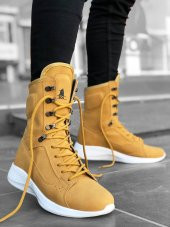 Diadof BA0600 Bağcıklı Camel Sarı Boksör Unisex Spor Postal Bot - 5
