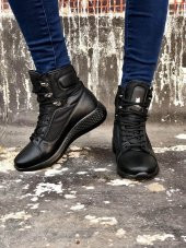 Diadof BA0600 Bağcıklı Siyah Boksör Unisex Spor Postal Bot - 6