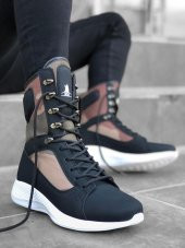 Diadof BA0600 Bağcıklı Siyah Kamuflaj Boksör Unisex Spor Postal Bot - 1