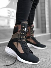 Diadof BA0600 Bağcıklı Siyah Kamuflaj Boksör Unisex Spor Postal Bot - 2