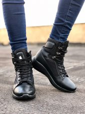 Diadof BA0600 Bağcıklı Siyah Boksör Unisex Spor Postal Bot - 11