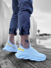 Diadof BA0602 Phantom Yüksek Taban Tarz Sneakers Beyaz Erkek Spor Ayakkabısı - 2
