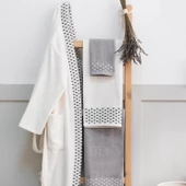 Schafer Home Veluro Banyo Seti 6 Parça-Gri - 8