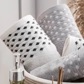 Schafer Home Veluro Banyo Seti 6 Parça-Gri - 10