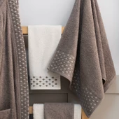 Schafer Home Veluro Banyo Seti 6 Parça-Ekru - 9