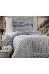 Colors Micro Tek Kişilik Yatak Örtüsü Gri thumbnail 4