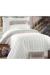 Colors Micro Tek Kişilik Yatak Örtüsü Krem Cappucino - 4