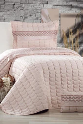 Colors Micro Tek Kişilik Yatak Örtüsü Pudra thumbnail 3