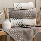 Schafer Home Veluro Banyo Seti 6 Parça-Ekru - 12