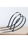 Webinay Home Plastik Cırt Kelepçe Siyah Kablo Bağı 3.6 X 15 cm 100 Adet - 5