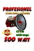 Kgn 13CM MİDRANGE HOPARLÖR KURŞUN GÖBEK PROFESYONEL 2 ADET 500 WATT - 1