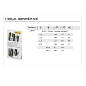 Proxxon 22604 Tornavida Seti Düz + Yıldız Uçlu 6 Parça - 2