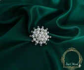 İncili Taşlı Broş El Yapımı thumbnail 1