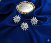 İncili Taşlı Broş El Yapımı thumbnail 2