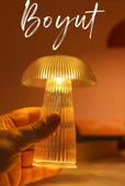3 ADET Led Mum Kristal Tip Pil Dahil Dumansız Alev Ledli Yapay Dekoratif Mum Işığı Şeffaf PT429 - 7