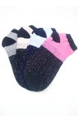 Kadın Bilek Çorap Yazlık Pamuklu Yumuşak Nokta Desen 4 Çift thumbnail 1