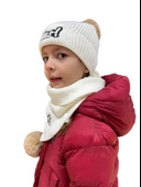 Benittokids Çocuk Yazı Detaylı Bere Atkı Takımı 7018 thumbnail 12